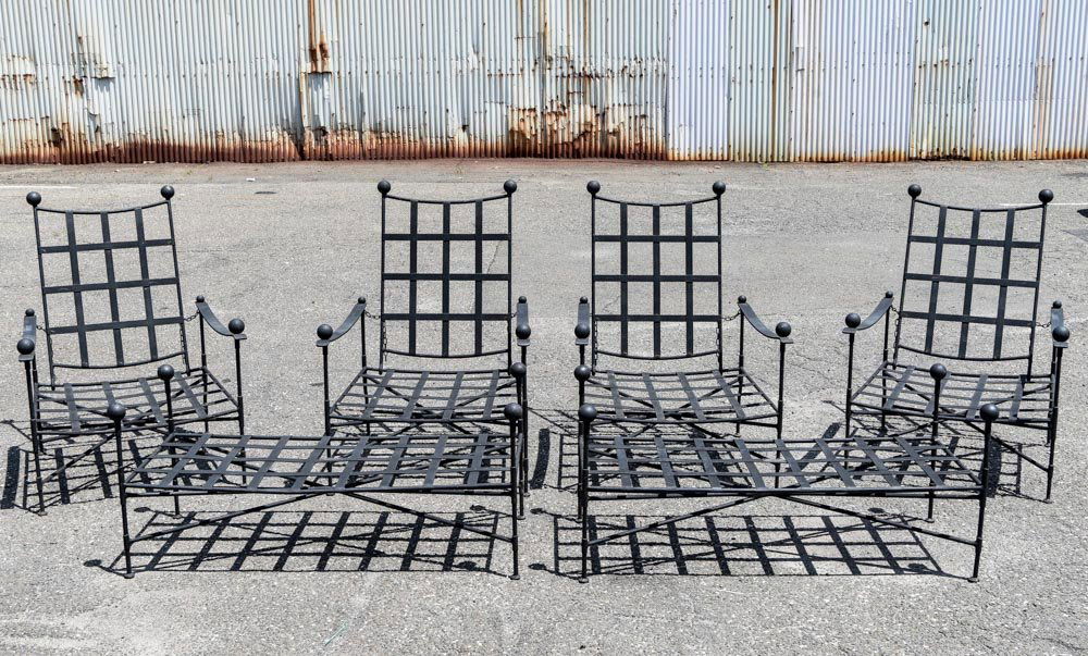 WROUGHT IRON OUTDOOR PATIO SET (1 of 9)
