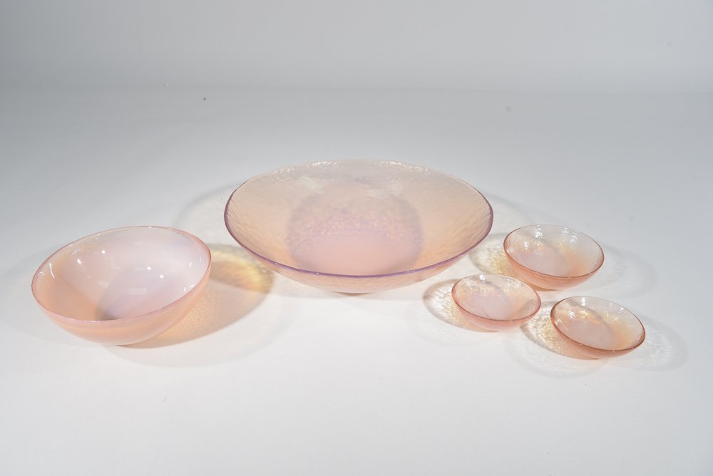 (5) 1970S HANDBLOWN GLASS BOWLS (1 of 7)