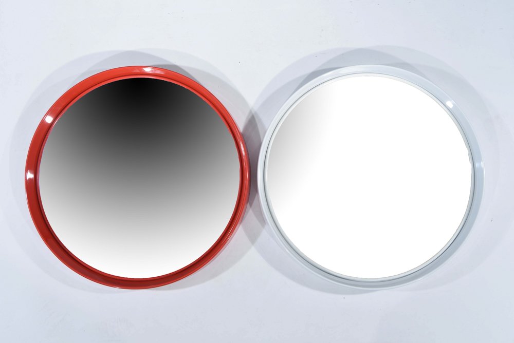 PAIR OF MIRRORS PLASTIC 70'S SALC/CANTU ITALY (1 of 6)