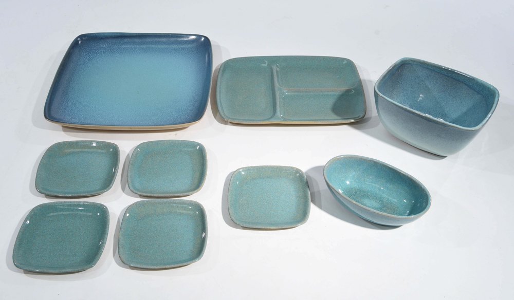 GLIDDEN POTTERY LOT 9 PIECES (1 of 10)