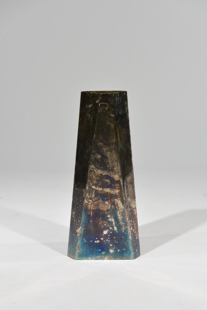 KEN BENSON SILVER PLATED VASE (1 of 6)