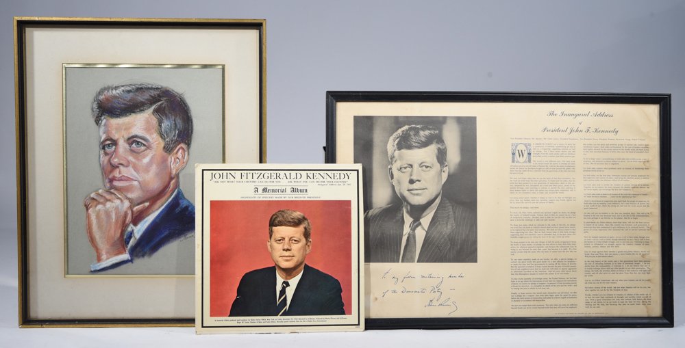 KENNEDY JFK MEMORABILIA GROUPING (1 of 10)