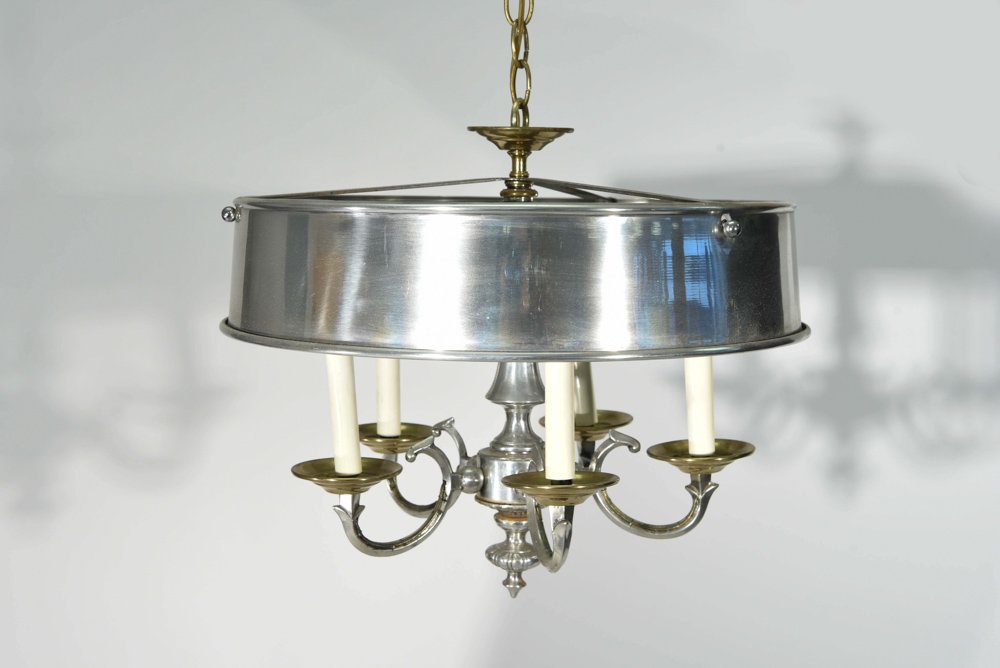 SILVER SHADE CHANDELIER (1 of 5)