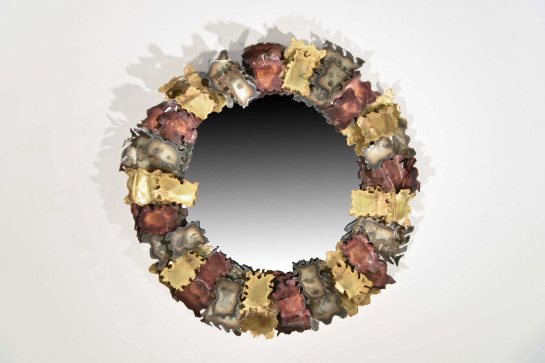 BRUTALIST MIRROR IN THE MANNER OF JERE (1 of 7)