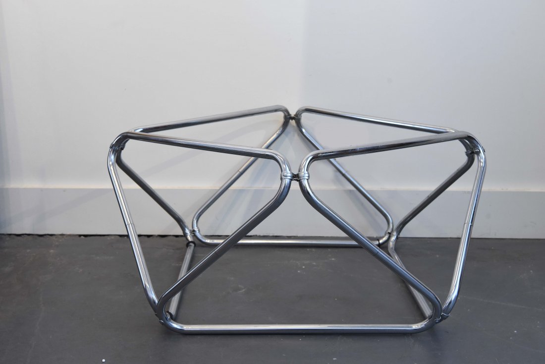 CHROME GEOMETRIC COFFEE TABLE BASE (1 of 6)