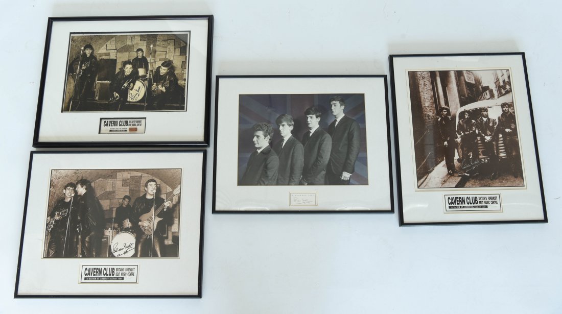 FRAMED SIGNED BEATLES PHOTOS (1 of 10)