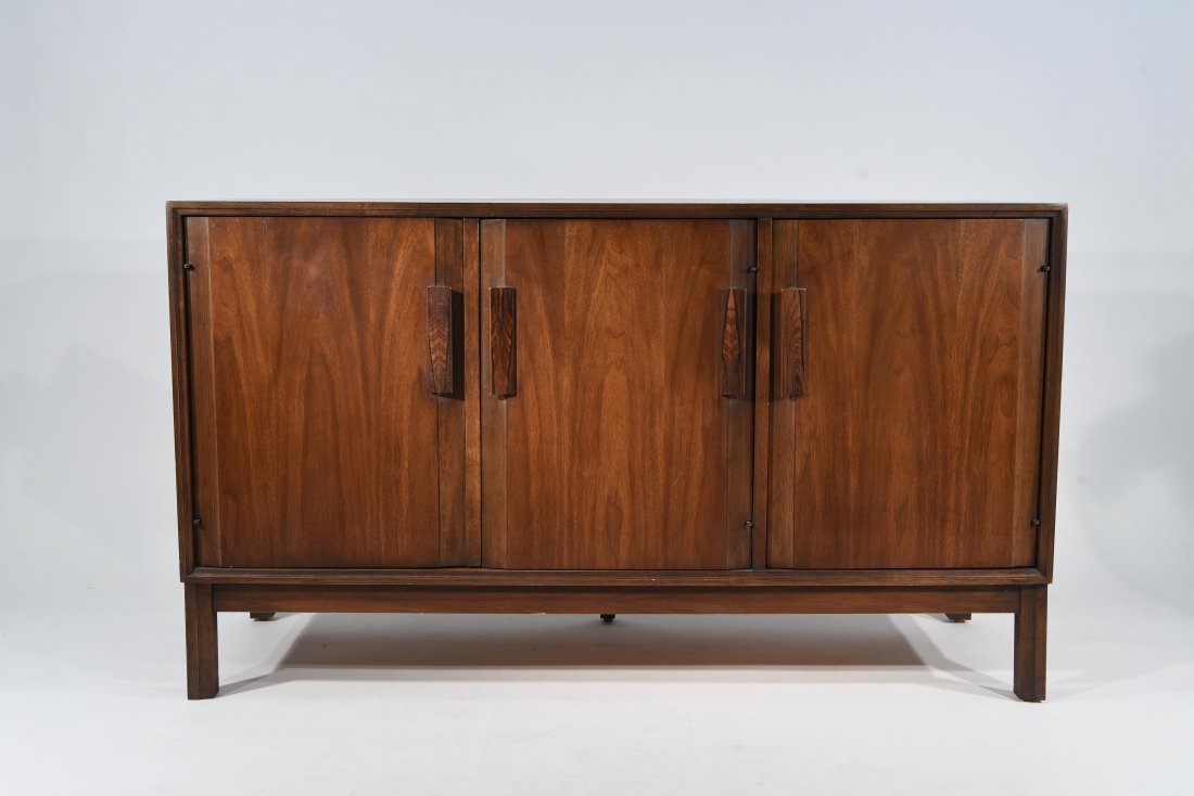 MID-CENTURY WALNUT AND ROSEWOOD SERVER (1 of 10)