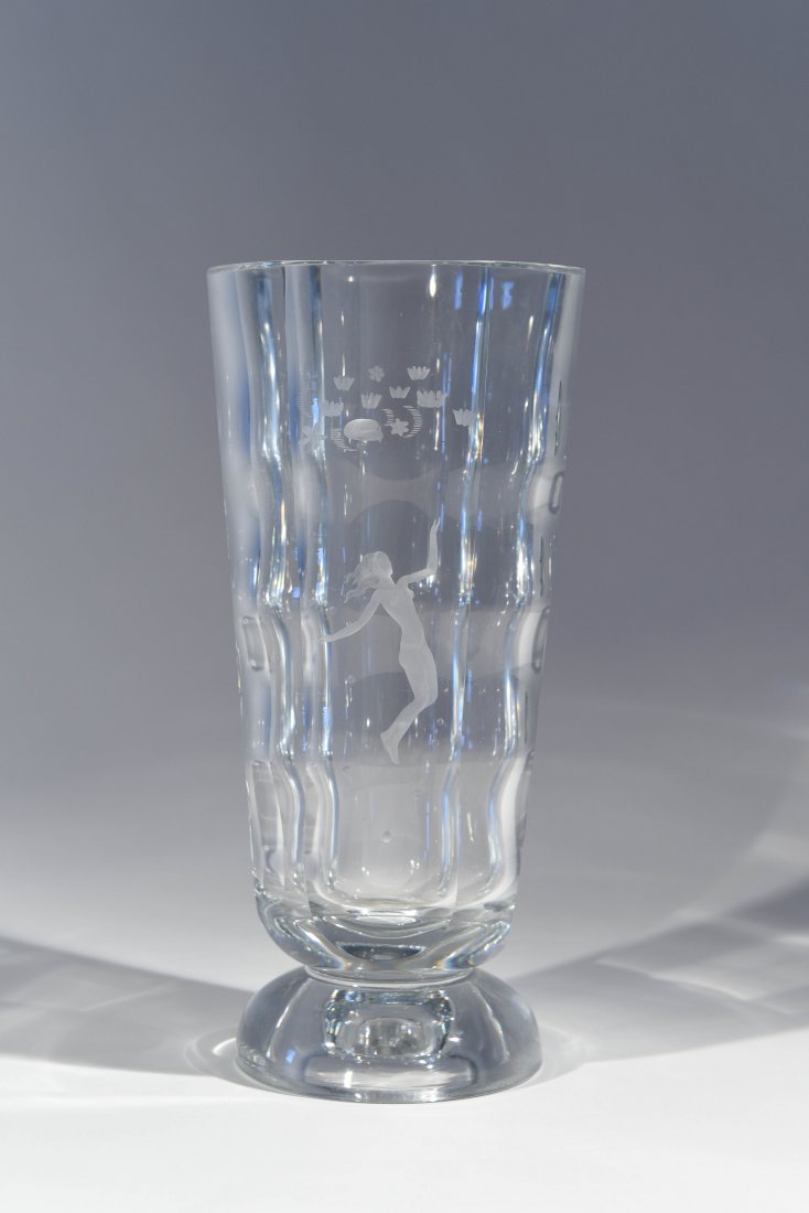 ORREFORS CRYSTAL, EDVIN OHRSTROM VASE (1 of 6)