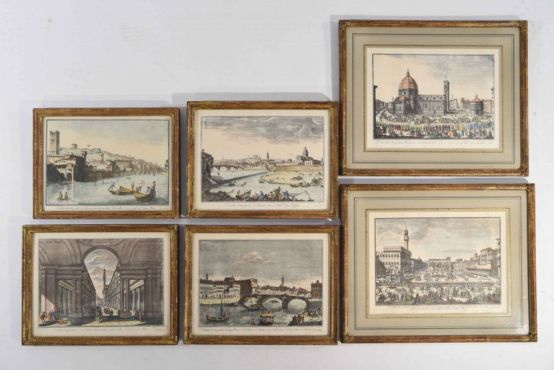 SIX ITALIAN STYLE ENGRAVING  PRINTS (1 of 6)