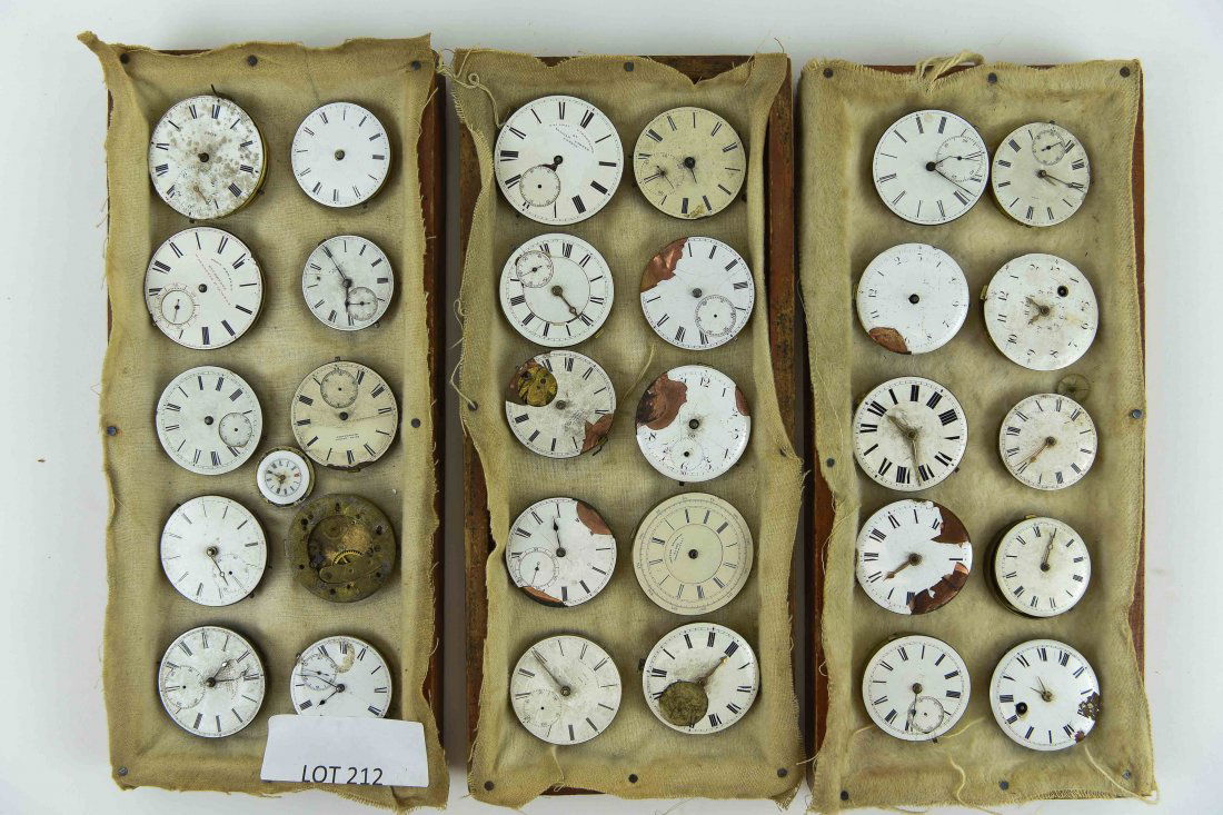 (30) POCKET WATCH MOVEMENTS W/ DIAL (1 of 10)