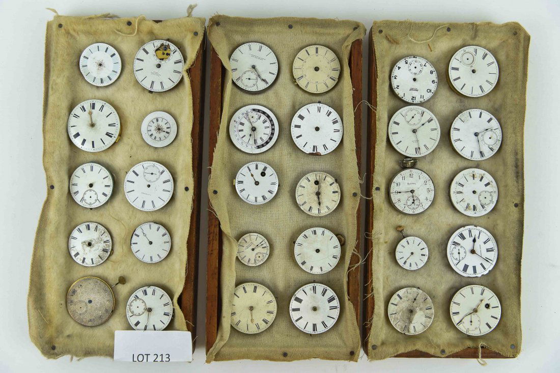 (30) POCKET WATCH MOVEMENTS W/ DIAL (1 of 10)