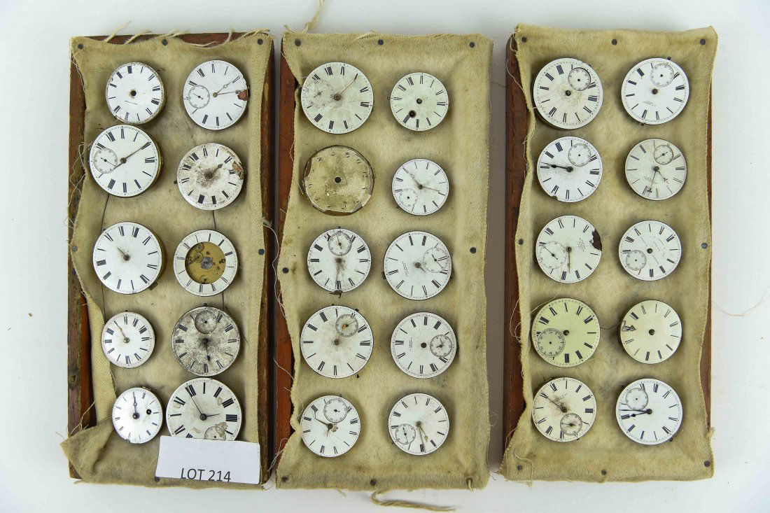 (30) POCKET WATCH MOVEMENTS W/ DIAL (1 of 10)