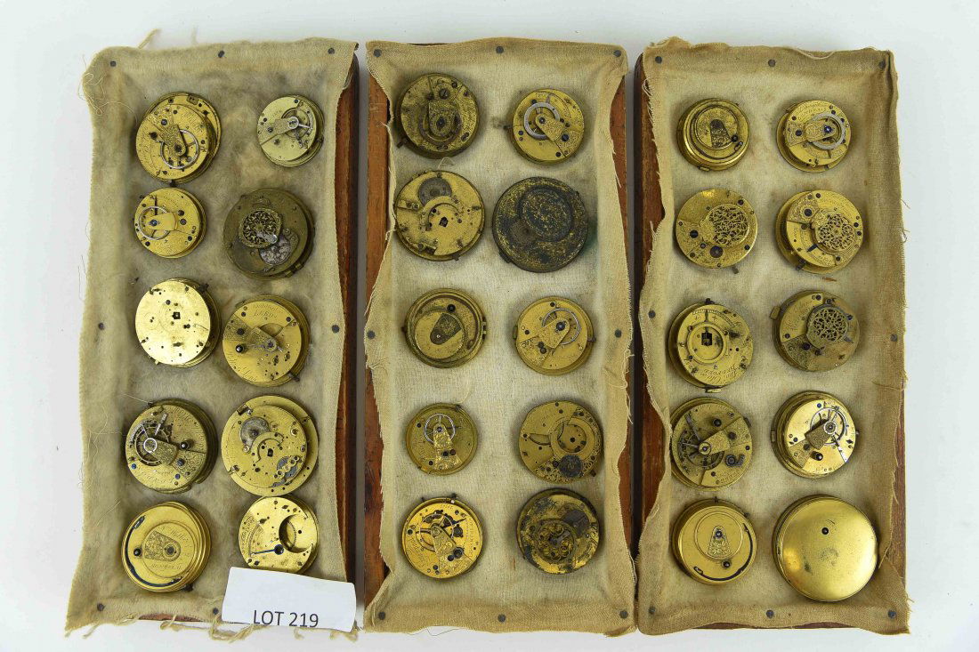 (30) POCKET WATCH AND CHRONOMETER MOVEMENTS (1 of 10)