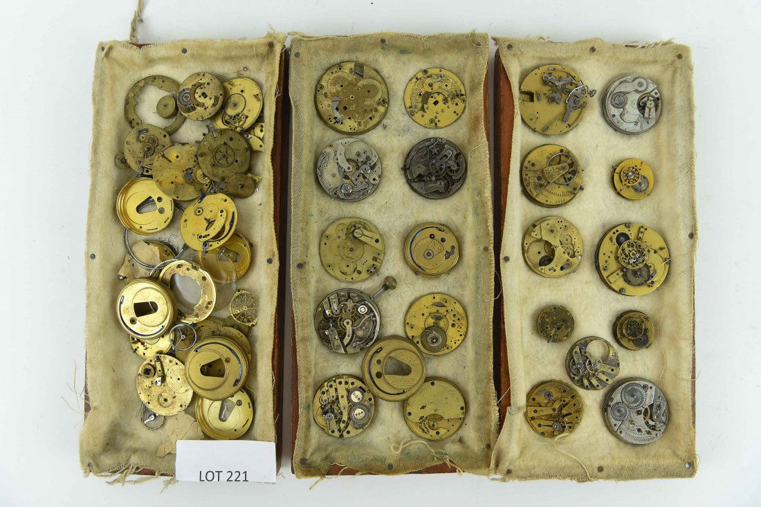 POCKET WATCH AND CHRONOMETER MOVEMENTS AND PARTS (1 of 9)