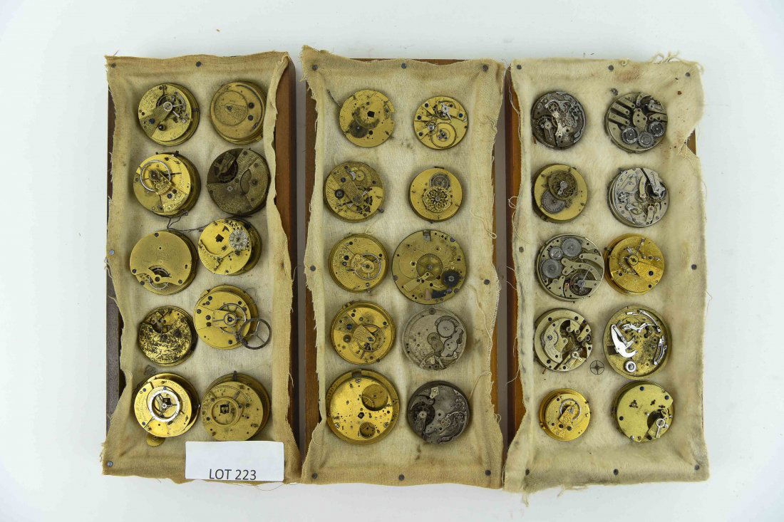 (30) POCKET WATCH AND CHRONOMETER MOVEMENTS (1 of 10)