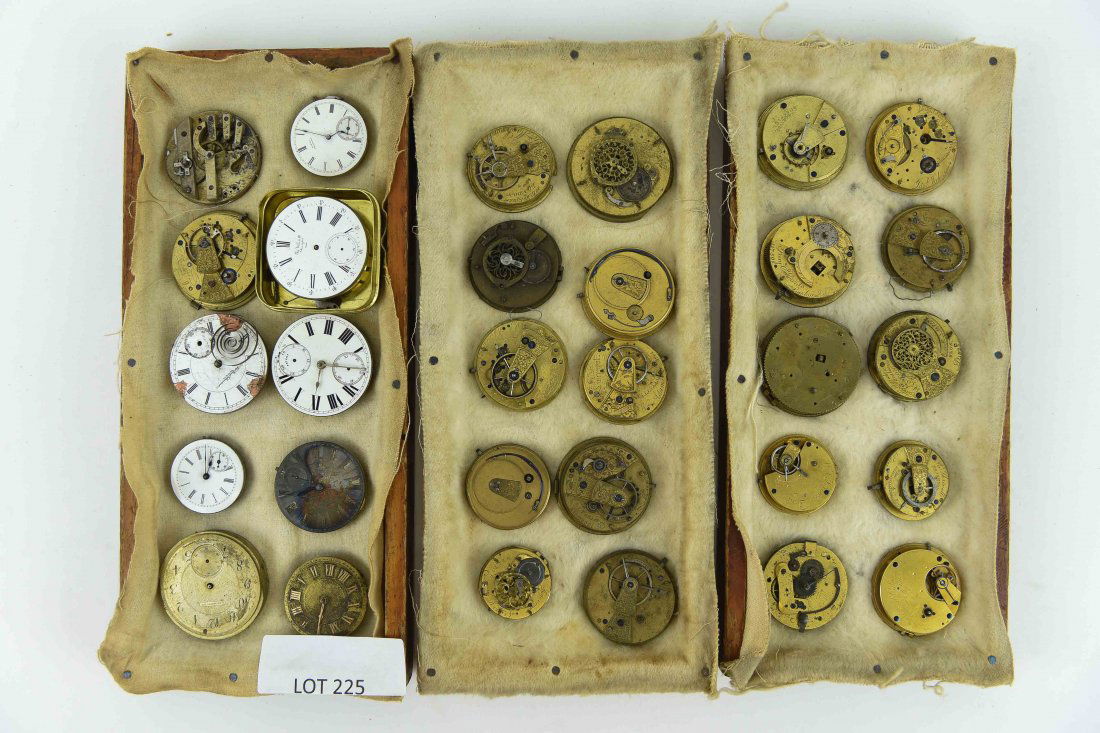 (30) POCKET WATCH AND CHRONOMETER MOVEMENTS (1 of 10)