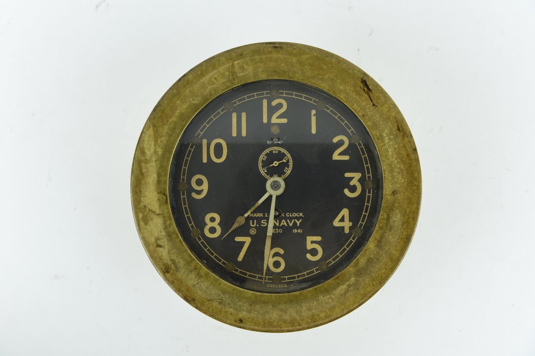 CHELSEA U.S. NAVY WWII SHIPS DECK CLOCK 1941 (1 of 5)
