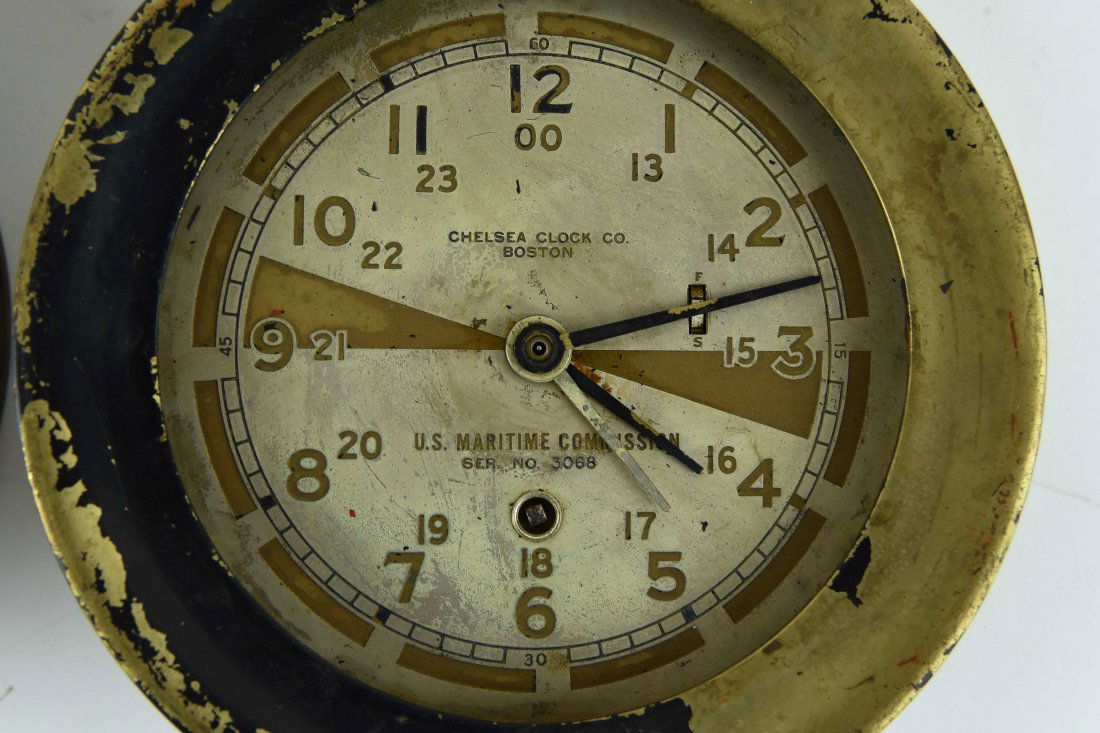 (4) CHELSEA U.S. MARITIME COMM. SHIPS RADIO CLOCKS (1 of 6)