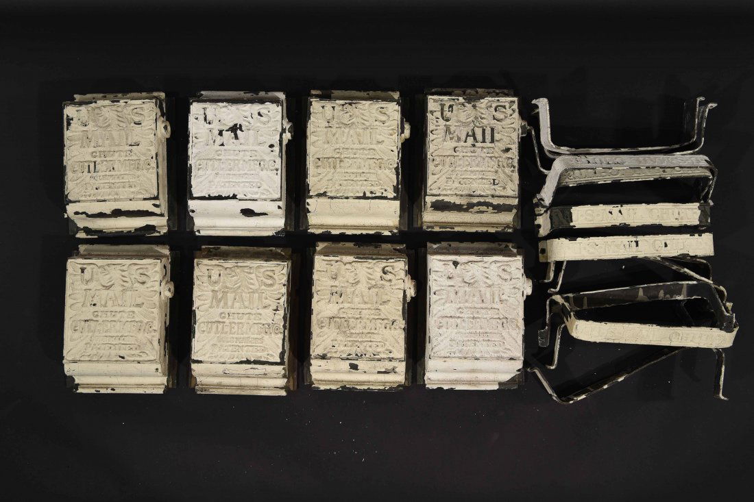 BRONZE MAIL CHUTE MAIL BOXES (1 of 7)