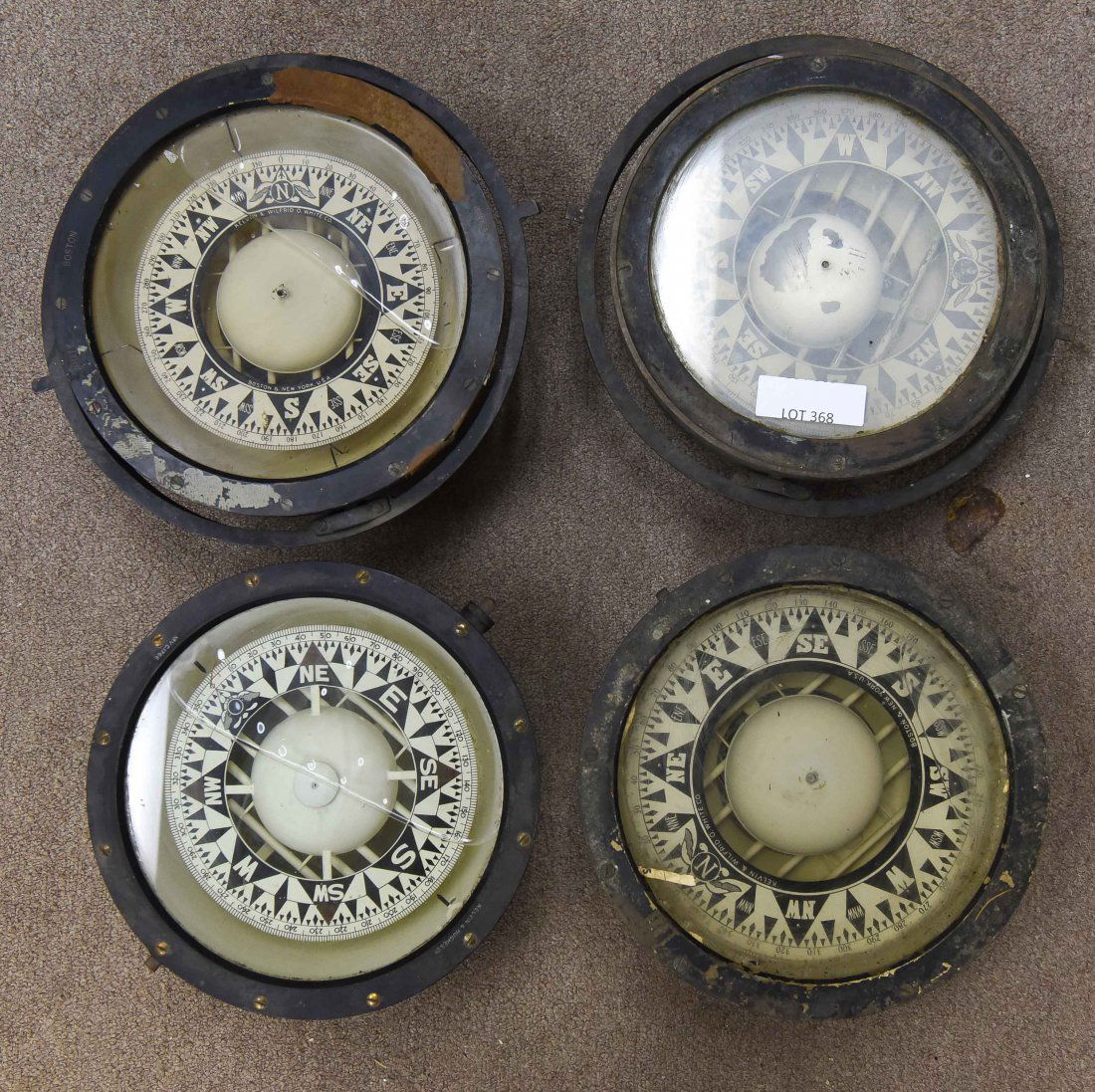 (4) SHIP'S COMPASSES (1 of 6)