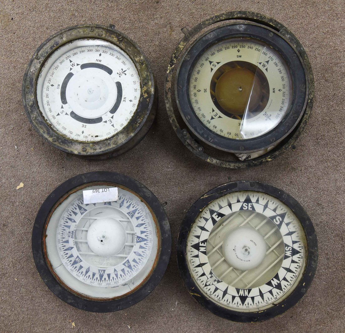 (4) SHIP'S COMPASSES (1 of 6)