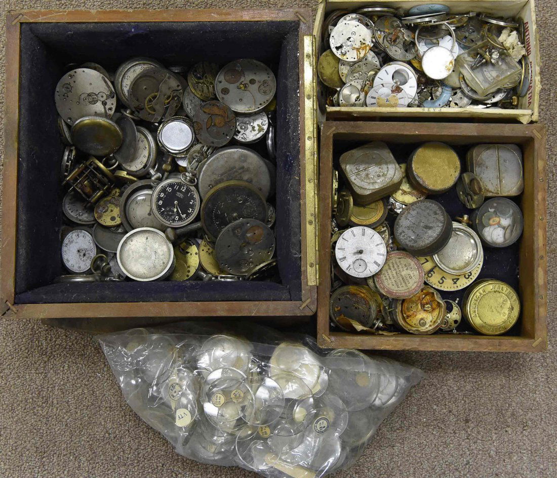 CHRONOMETER & WATCH MOVEMENTS, GLASS CRYSTALS, PAR (1 of 7)