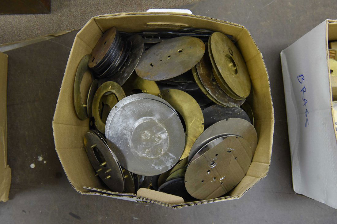 GROUPING OF DECK CLOCK BACK & FACE PLATES (1 of 3)