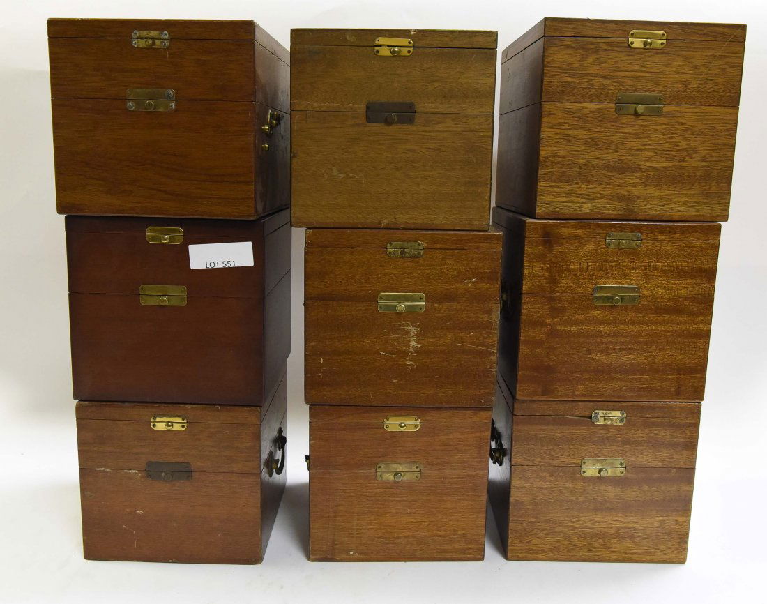 (8) WOODEN CHRONOMETER CASES (1 of 6)