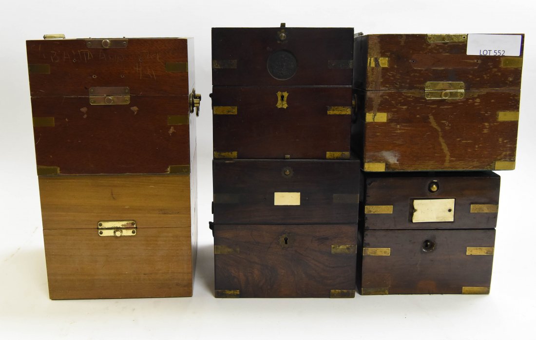 (6) WOODEN CHRONOMETER CASES (1 of 5)