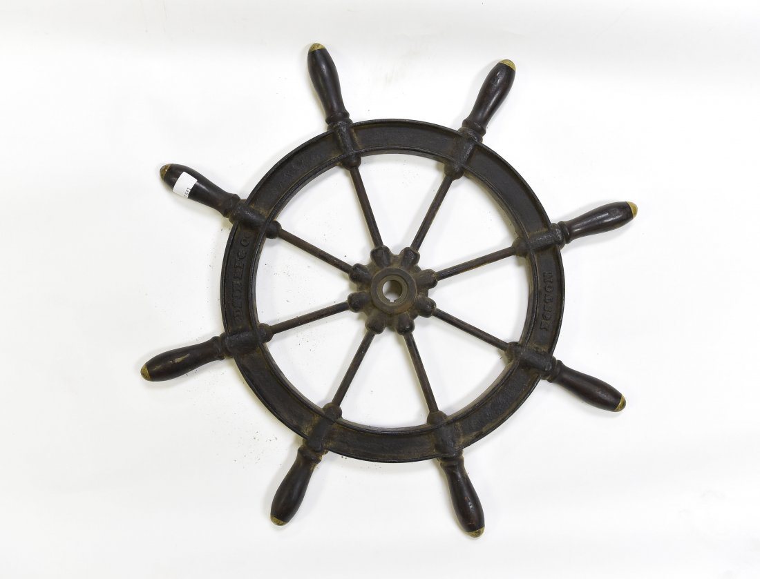 ANTIQUE SHIP'S WHEEL (1 of 5)