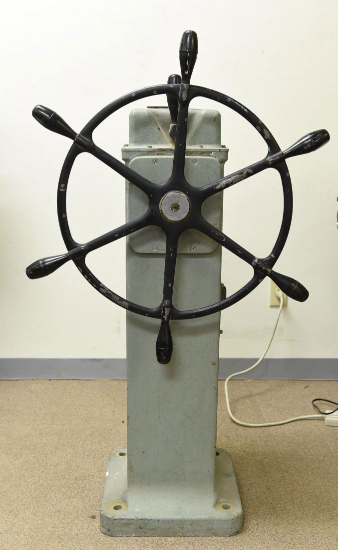 U.S. NAVY SPERRY GYROSCOPE STEERING STAND (1 of 7)