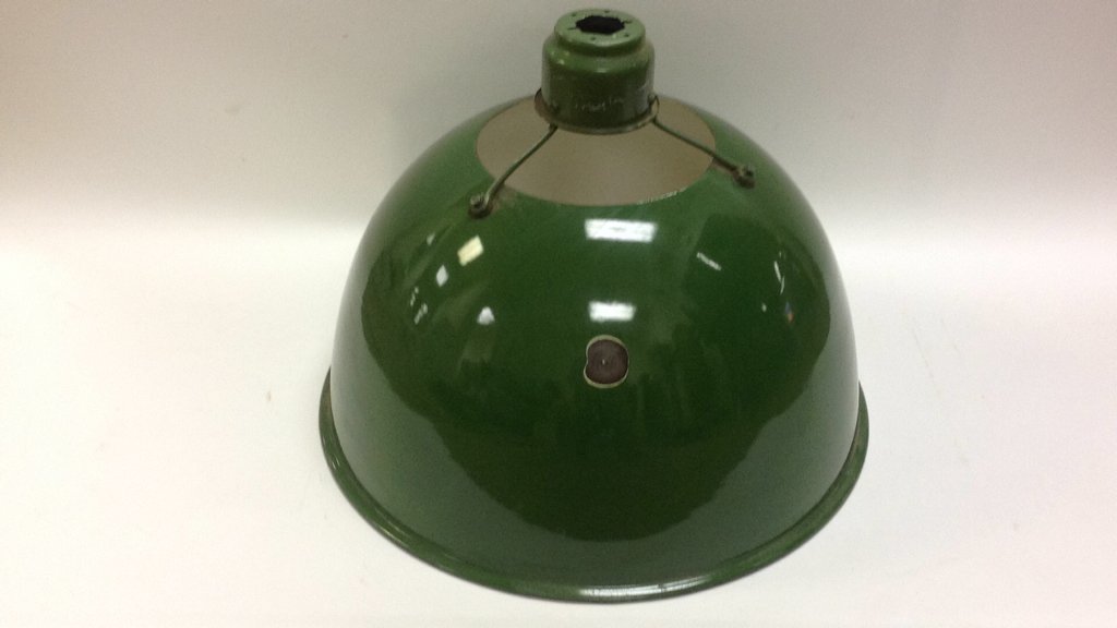 GREEN ENAMEL INDUSTRIAL LIGHT SHADE (1 of 8)