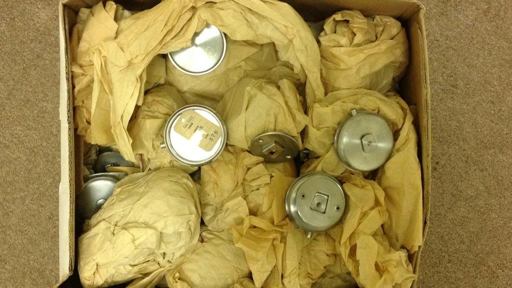 GROUPING OF SMALL ELGIN CHRONOMETER CASES (1 of 6)