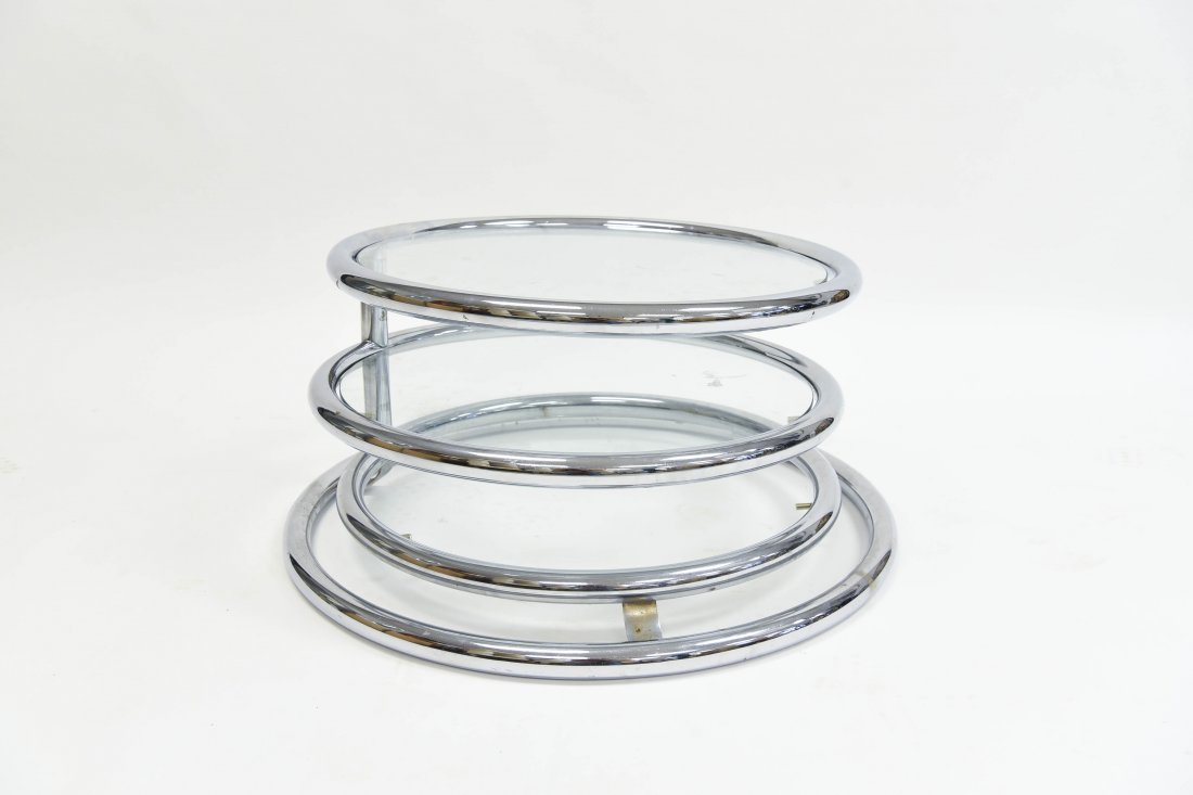 MID-CENTURY CHROME TUBULAR COFFEE TABLE (1 of 5)