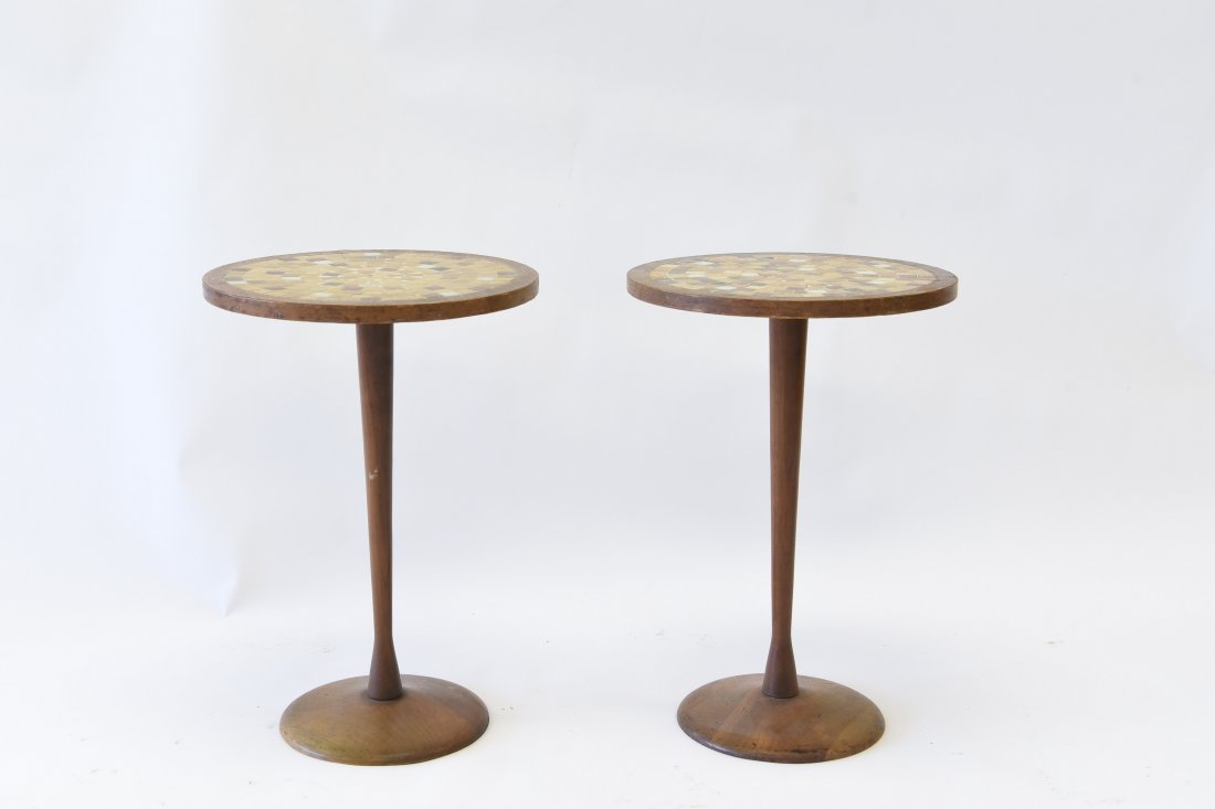 MID-CENTURY MOSAIC END TABLES (1 of 7)
