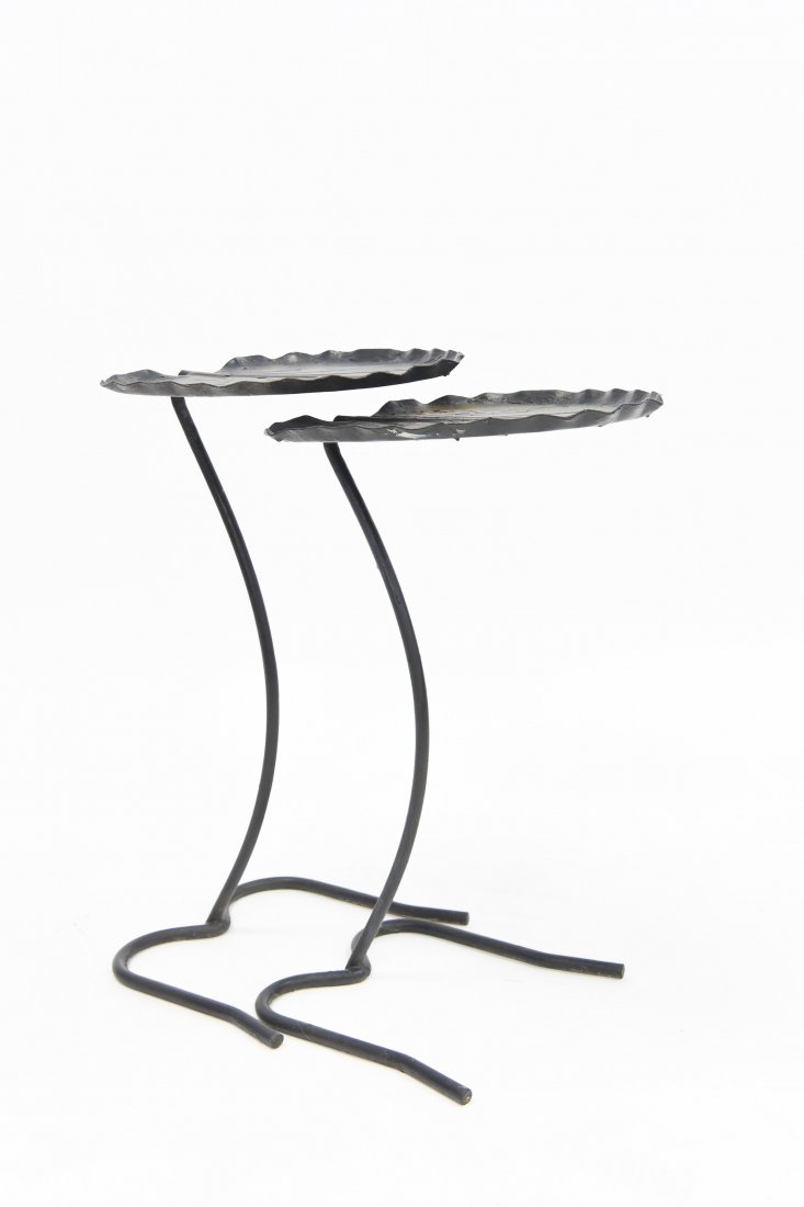 WROUGHT IRON SALTERINI LILLY PAD NESTING TABLES (1 of 7)