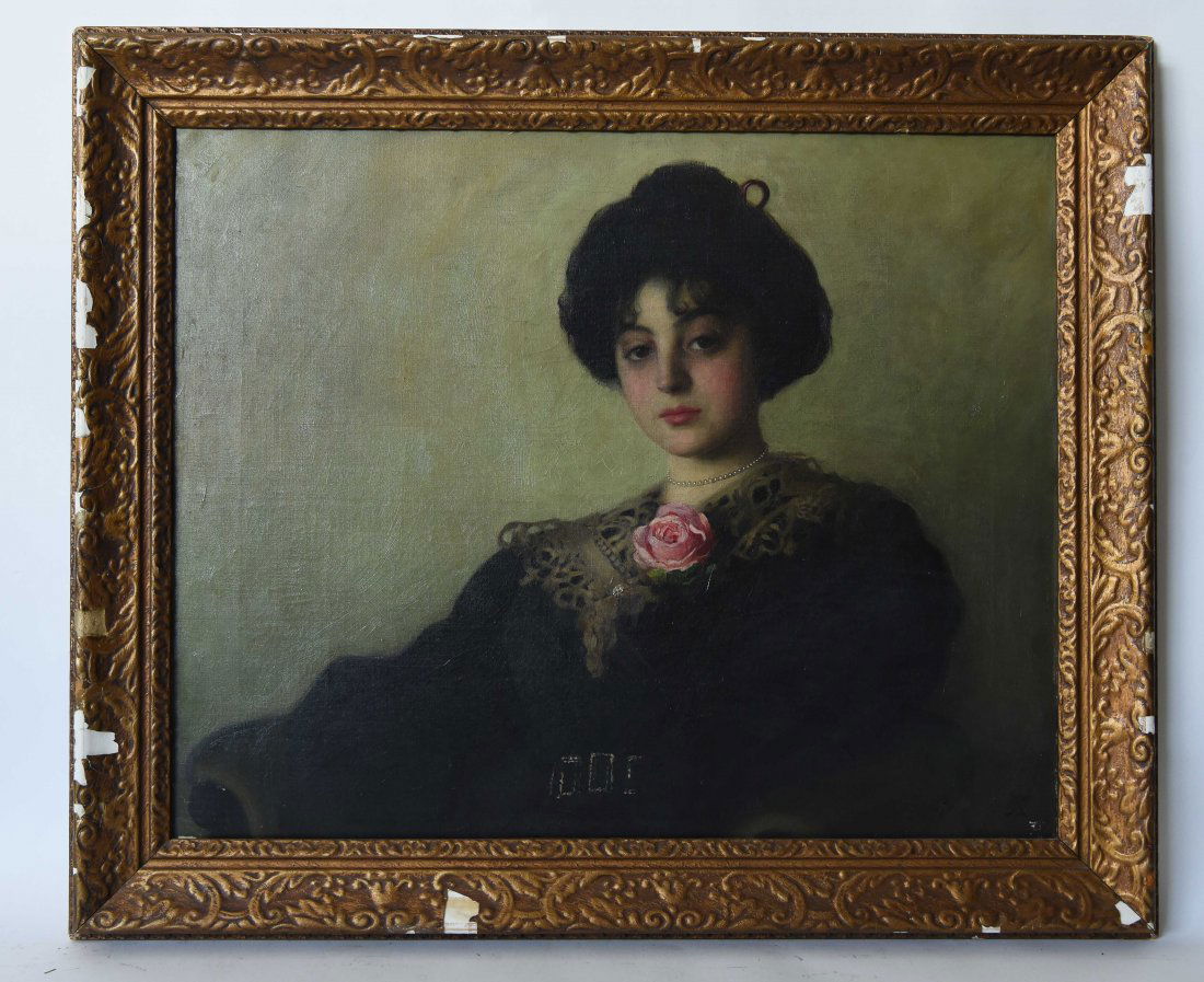 EARLY 20TH CENTURY PORTRAIT PAINTING (1 of 8)