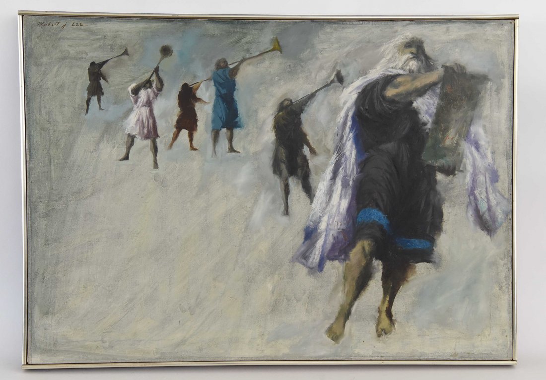 ROBERT J. LEE ( AMERICAN 1923-1994) OIL ON CANVAS (1 of 8)