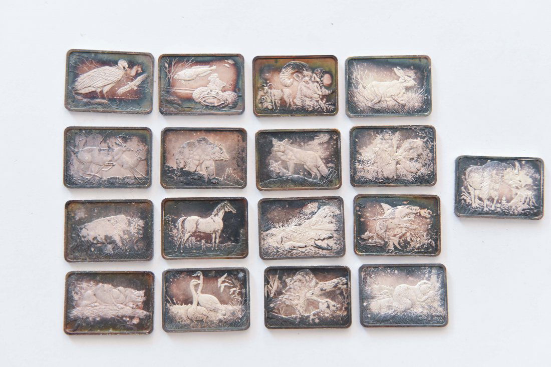 AMERICAN WILDLIFE COLLECTION SILVER INGOTS (1 of 10)