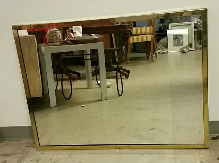 BRASS WALL HANGING MIRROR (1 of 3)
