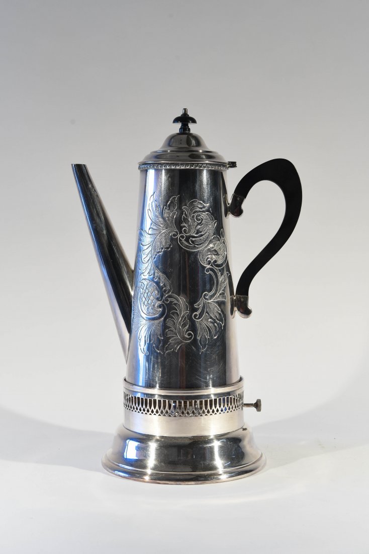 ENGLISH SILVER PLATED COFFEE POT (1 of 10)