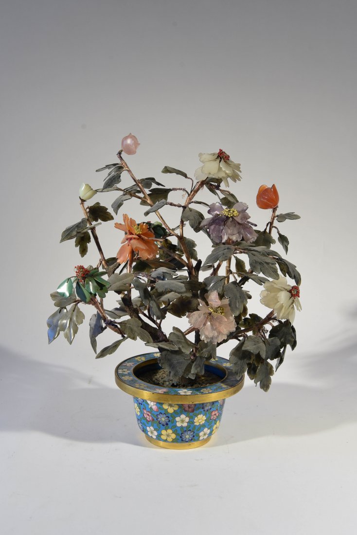 MID-CENTURY STONE AND JADE TREE (1 of 9)