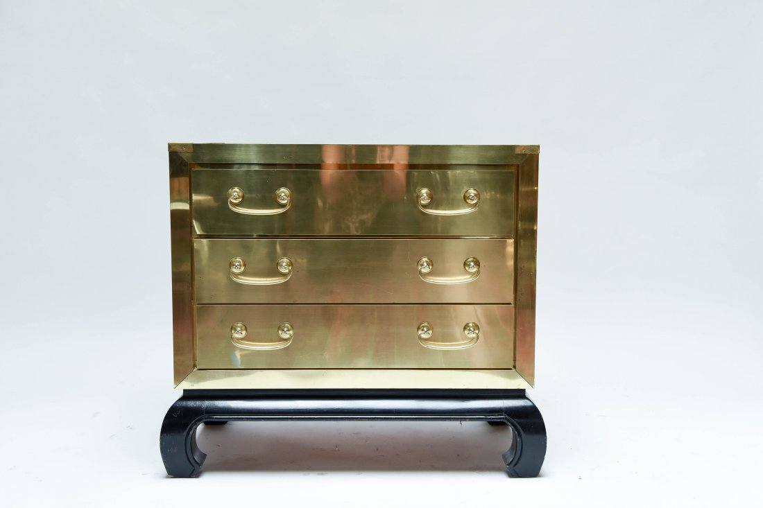 MASTERCRAFT THREE DRAWER ASIAN STYLE CHEST (1 of 10)