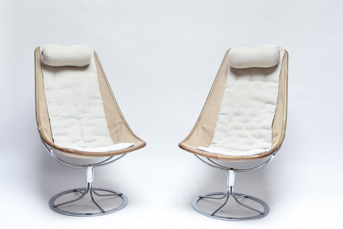(2) RARE KNOLL ASSC. SWIVEL LOUNGE CHAIRS (1 of 10)