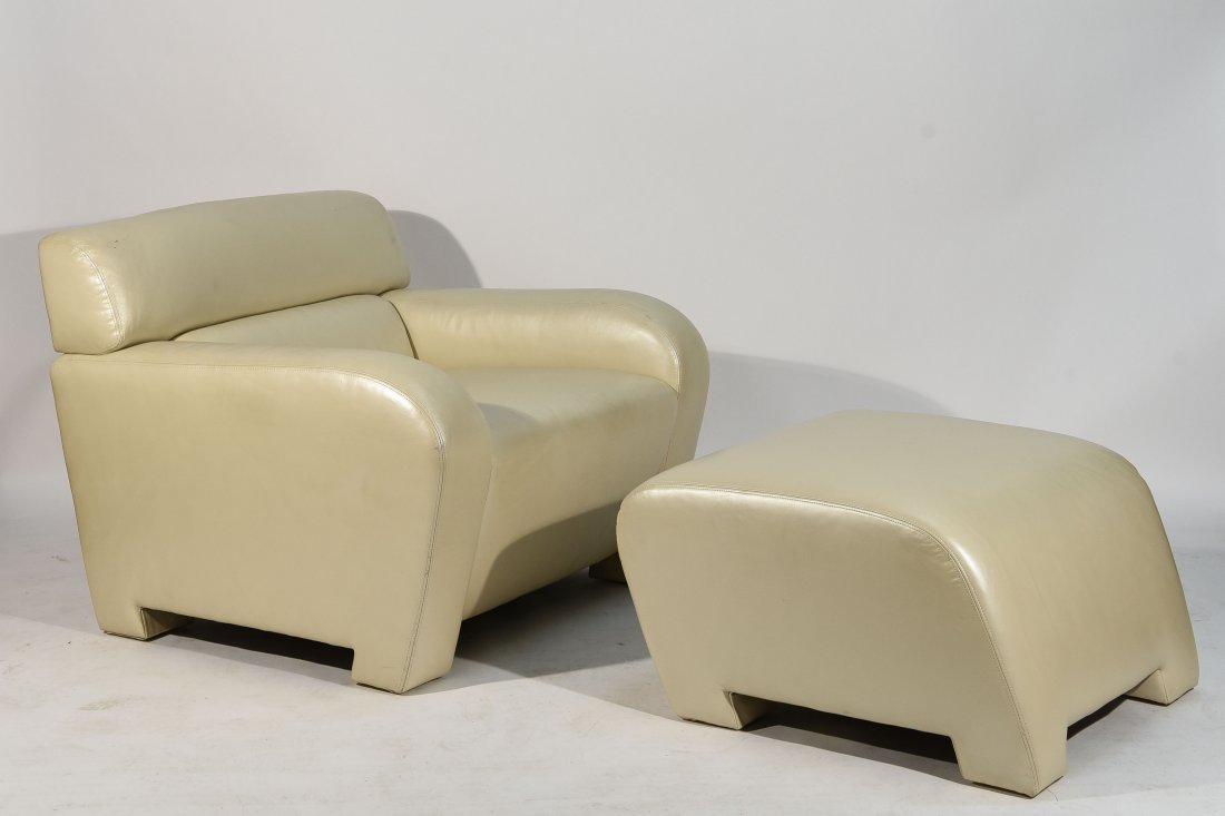 ATTR. VLADIMIR KAGAN LOUNGE, CHAIR & OTTOMAN (1 of 9)