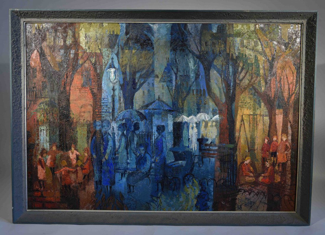 PHIL BEST - ABSTRACT CITYSCAPE, O/B (1 of 10)