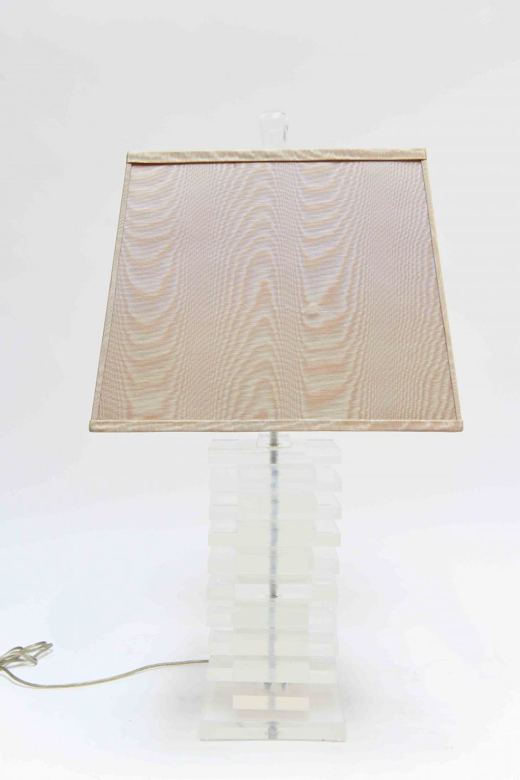 STACKED LUCITE TABLE LAMP (1 of 6)
