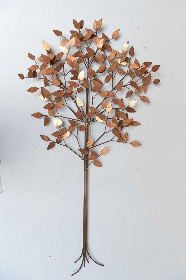 CURTIS JERE METAL TREE WALL SCULPTURE (1 of 7)