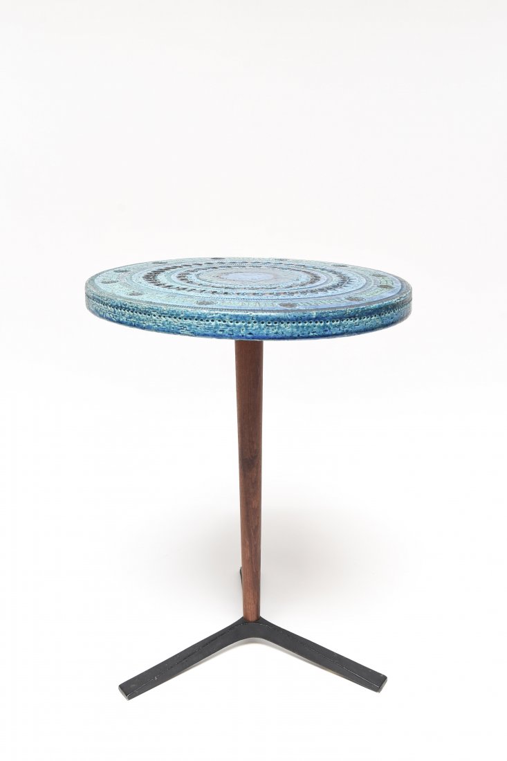 BITOSSI BY ALDO LONDI RIMINI BLUE SIDE TABLE (1 of 7)