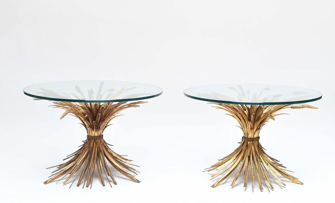 (2) ITALIAN MID-CENTURY SHEAF OF WHEAT TABLES (1 of 8)
